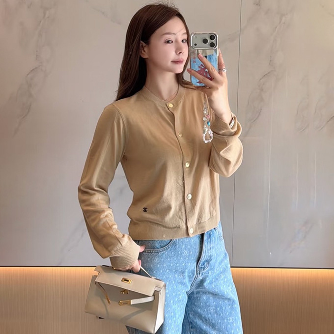 9A+ quality chanel silk cashmere blend cardigan